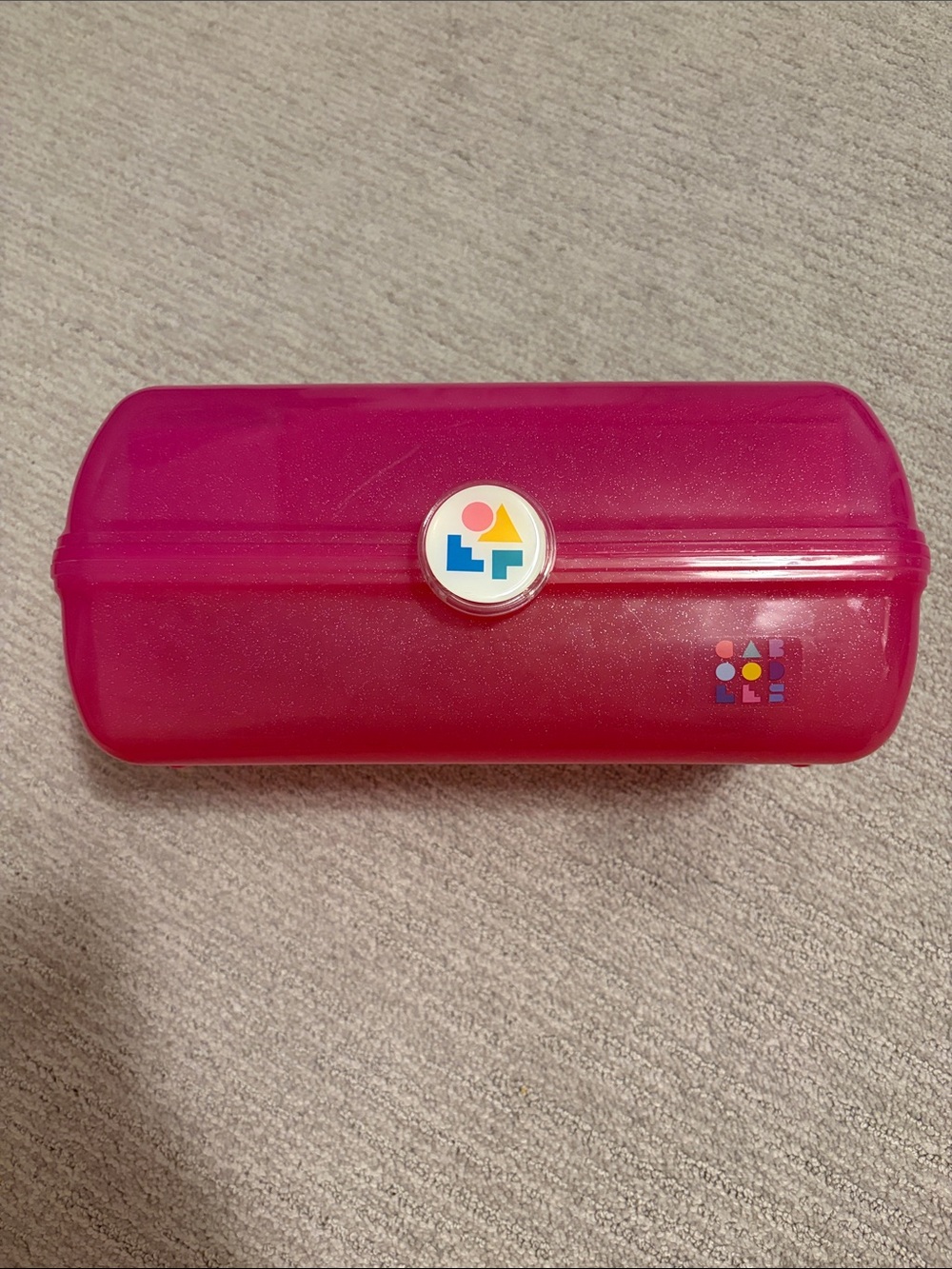 Caboodles Hot Pink with Sparkles Makeup Storage